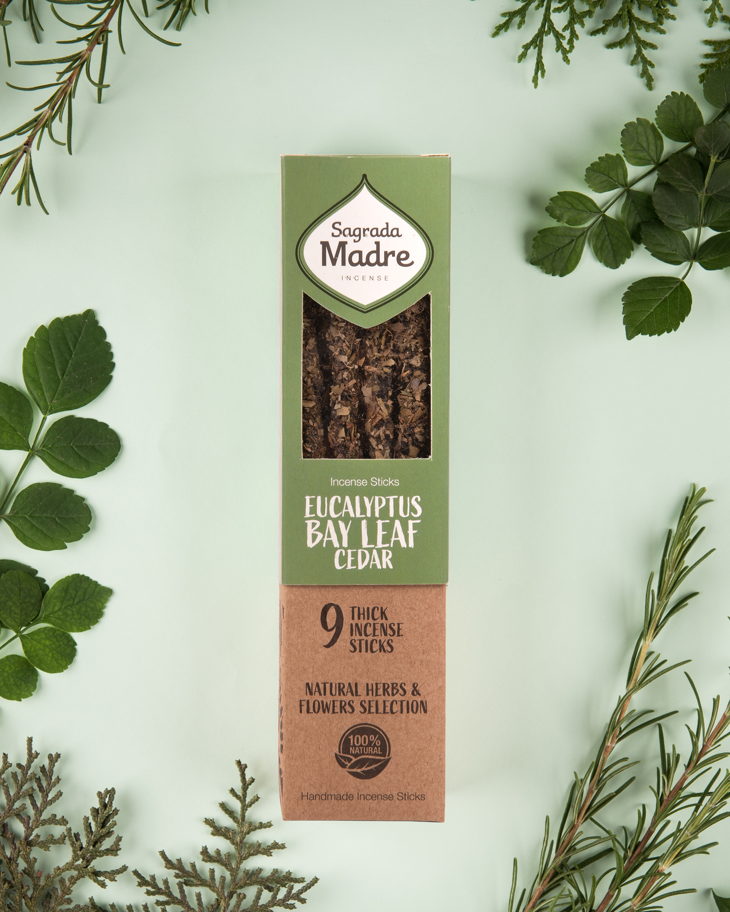 Eukalyptus, Lorbeer & Zedernholz Räucherstäbchen